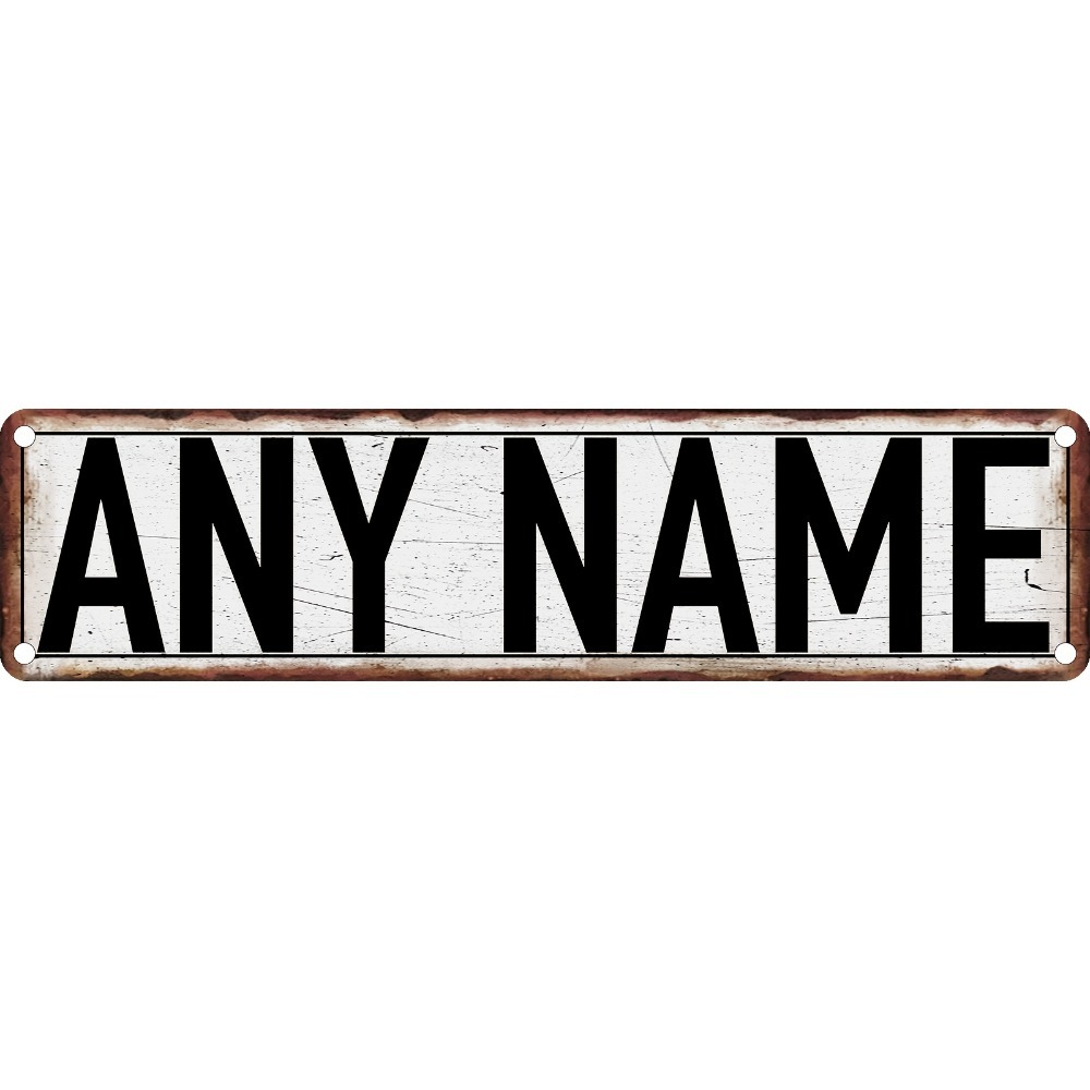Home Bathroom Sign - Panneau de rue en aluminium personnalisé