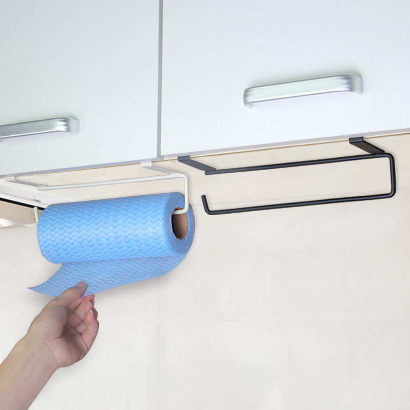 Toilet Paper Holder - Étagère de toilette blanc/noir, porte-rouleau de