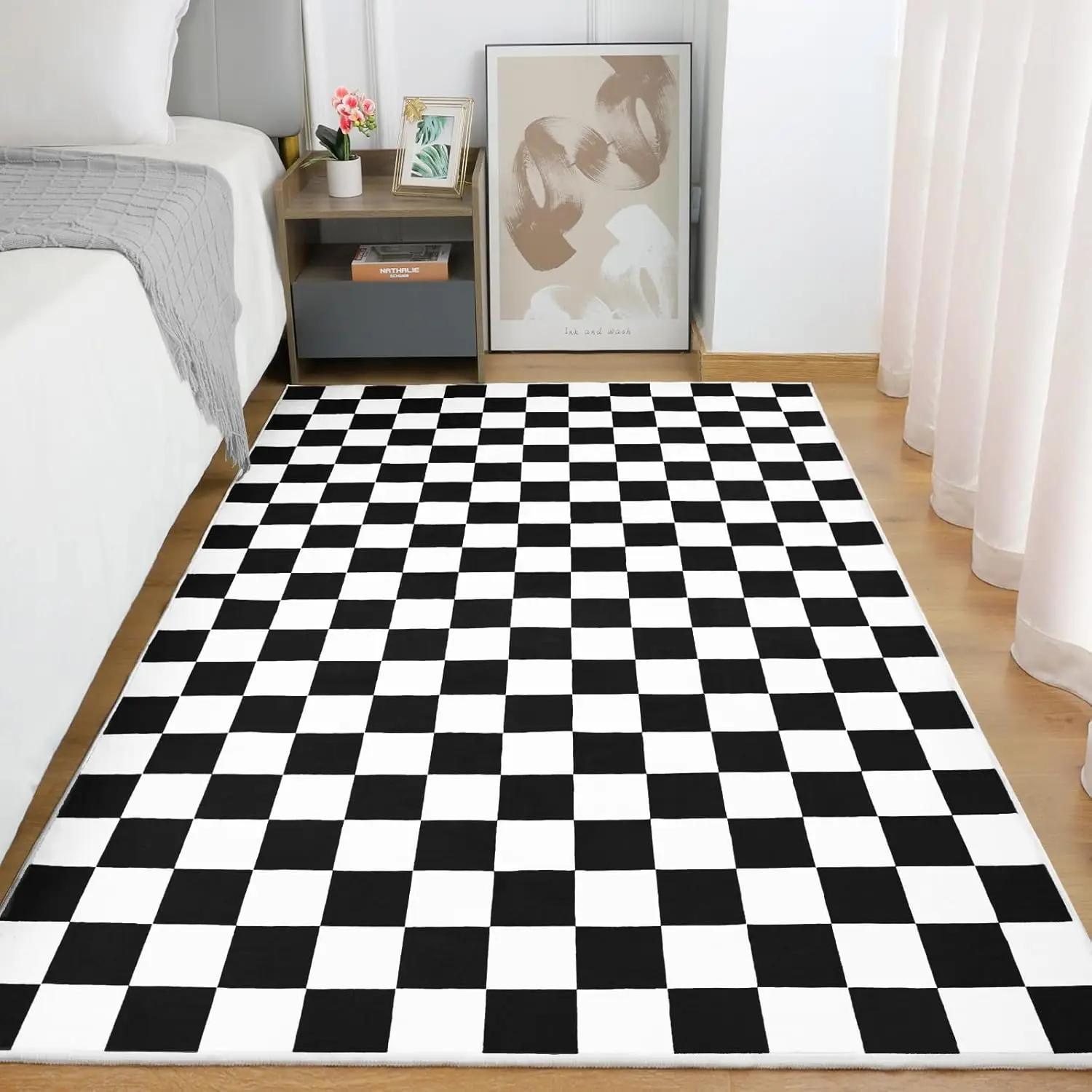 Japanese Home Bathroom Design - Tapis à motif damier, différents styles