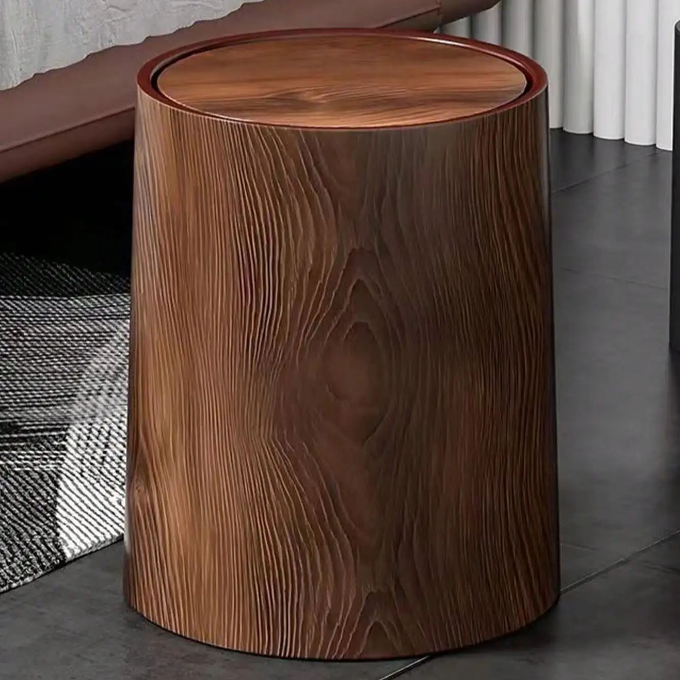 Poubelle rétro en plastique Pp - Home Bathroom Trash Can avis et prix