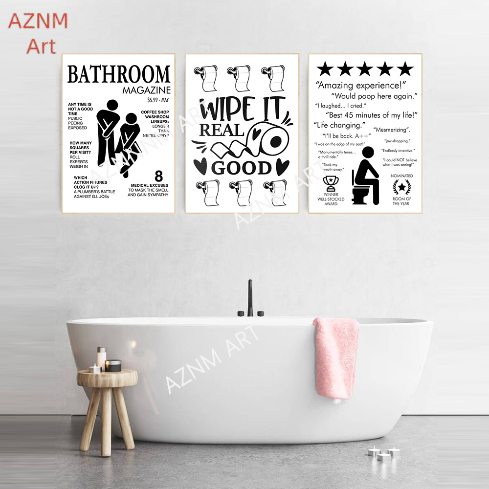 Toile d'art mural, peinture de - Home Bathroom Sign avis et prix