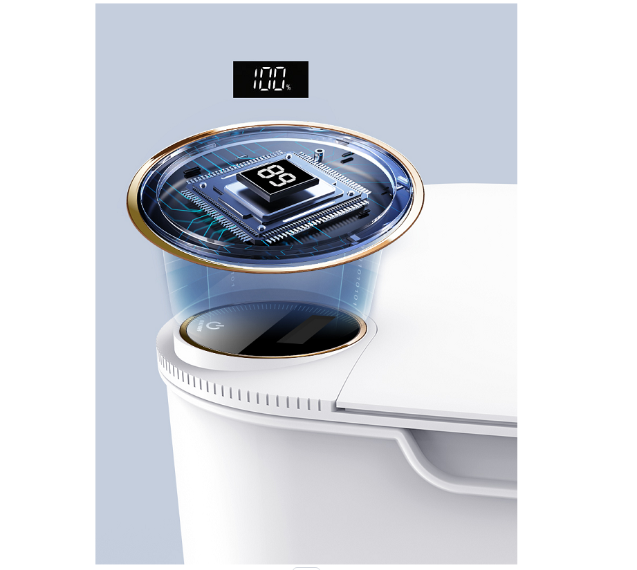 Poubelle intelligente à capteu - Home Bathroom Trash Can avis et prix