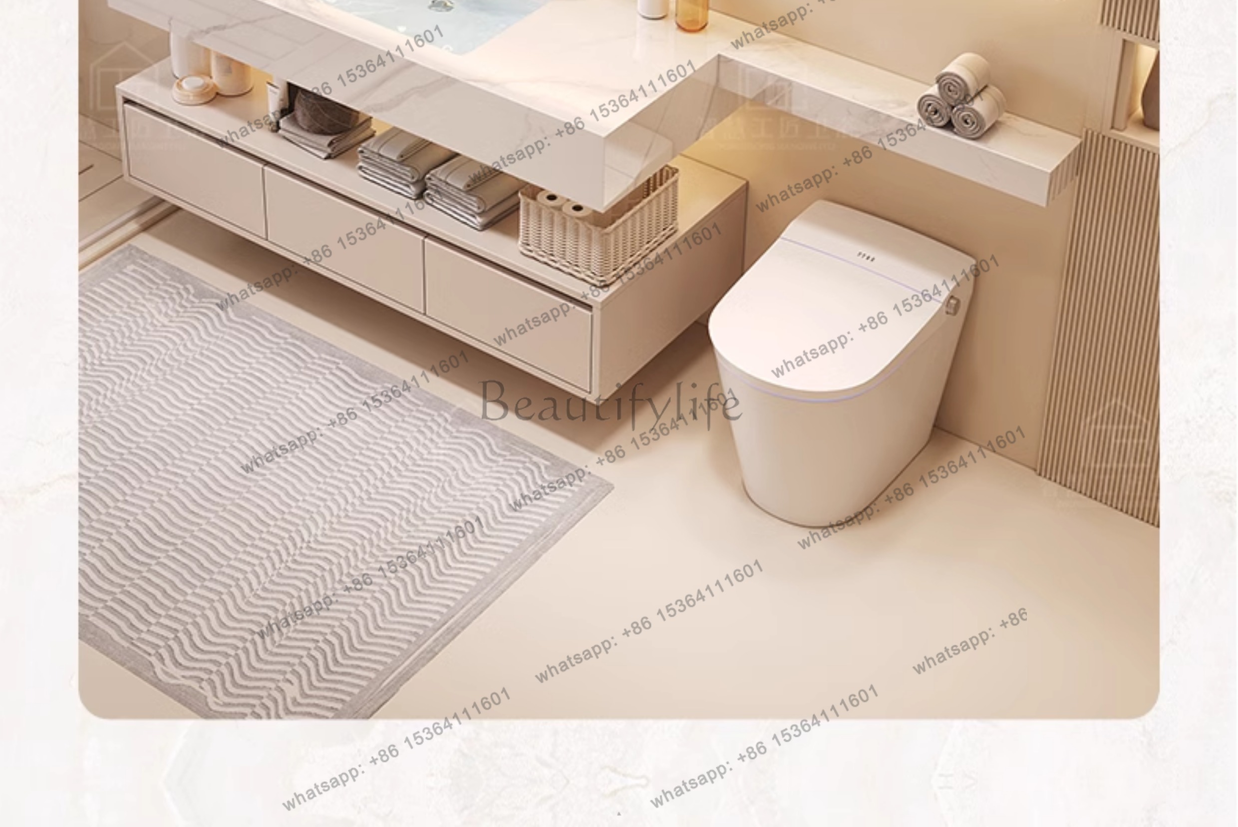 LJYPartitions Meuble de salle  - Home Bathroom Vanity Combo avis et prix