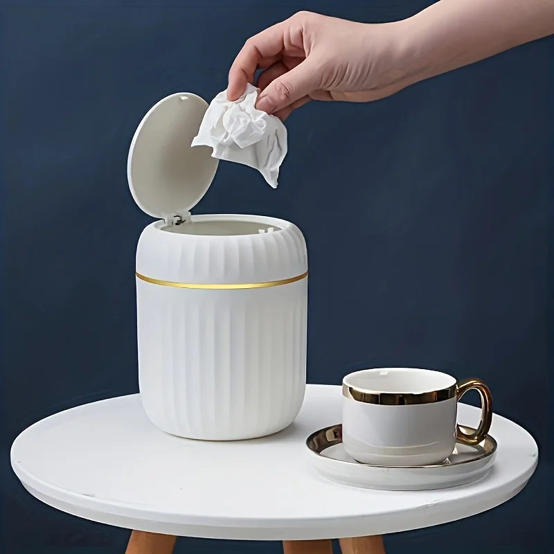 Mini poubelle de bureau avec c - Home Bathroom Trash Can avis et prix