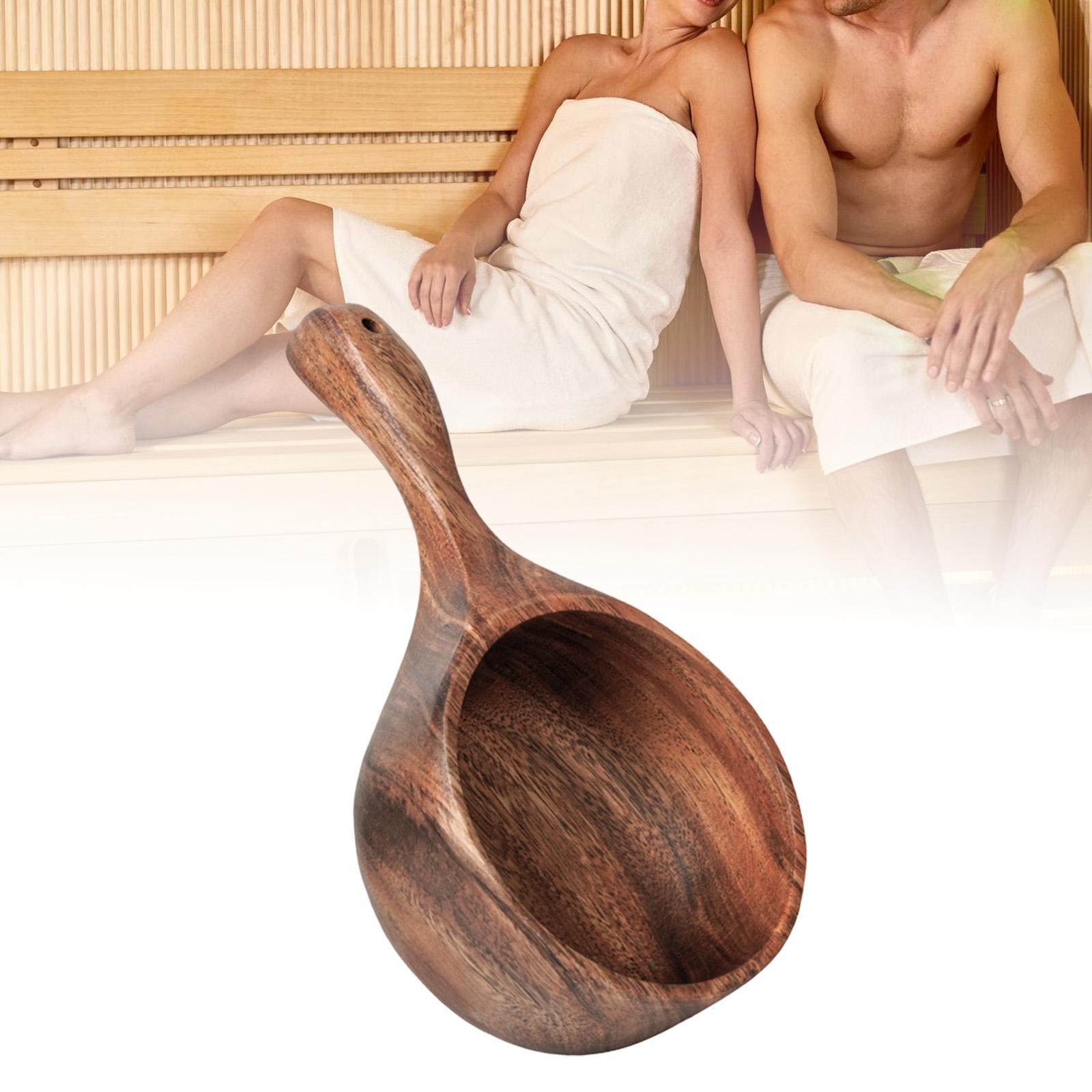 Louche de sauna en bois, cuill - Home Bathroom Sauna avis et prix