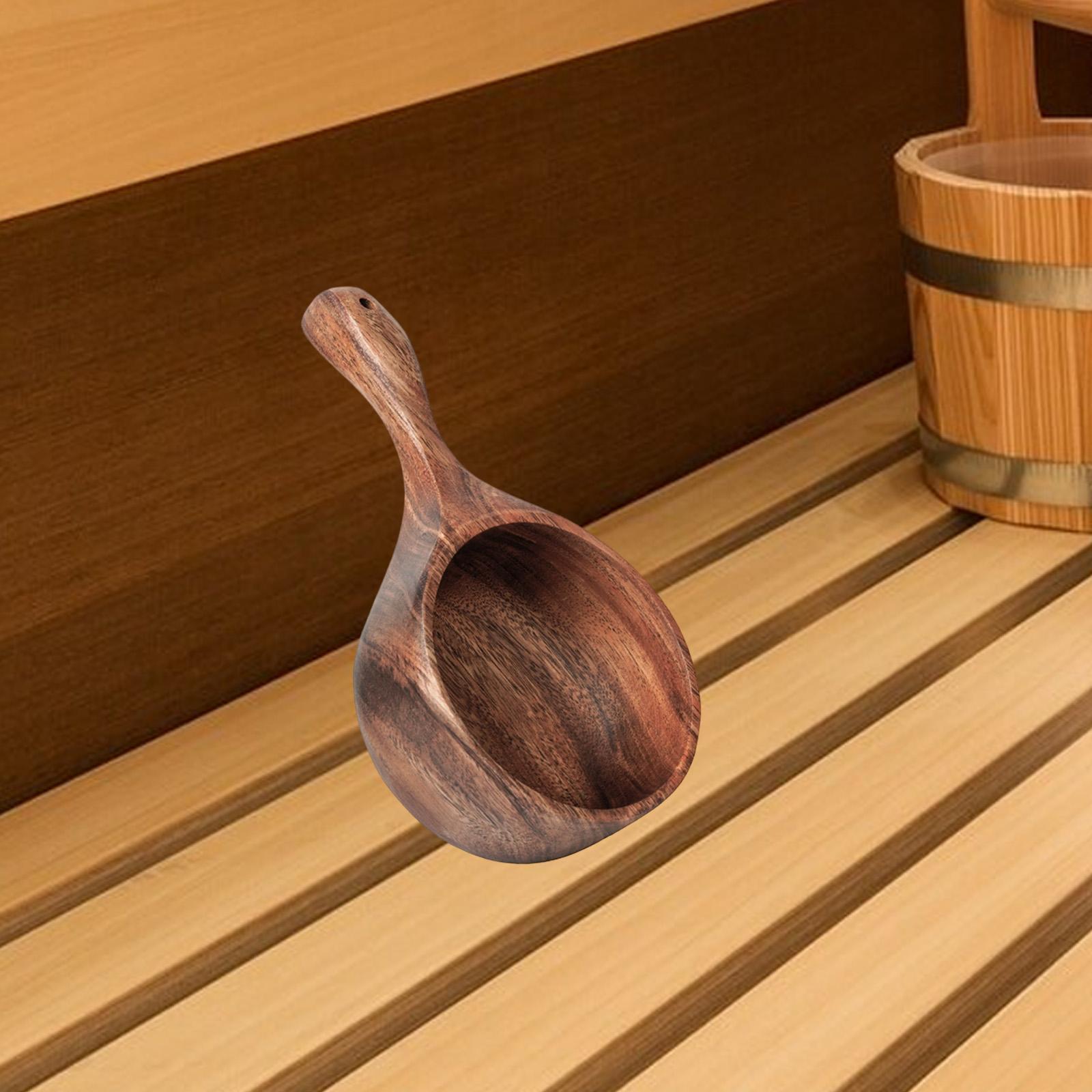 Louche de sauna en bois, cuill - Home Bathroom Sauna avis et prix