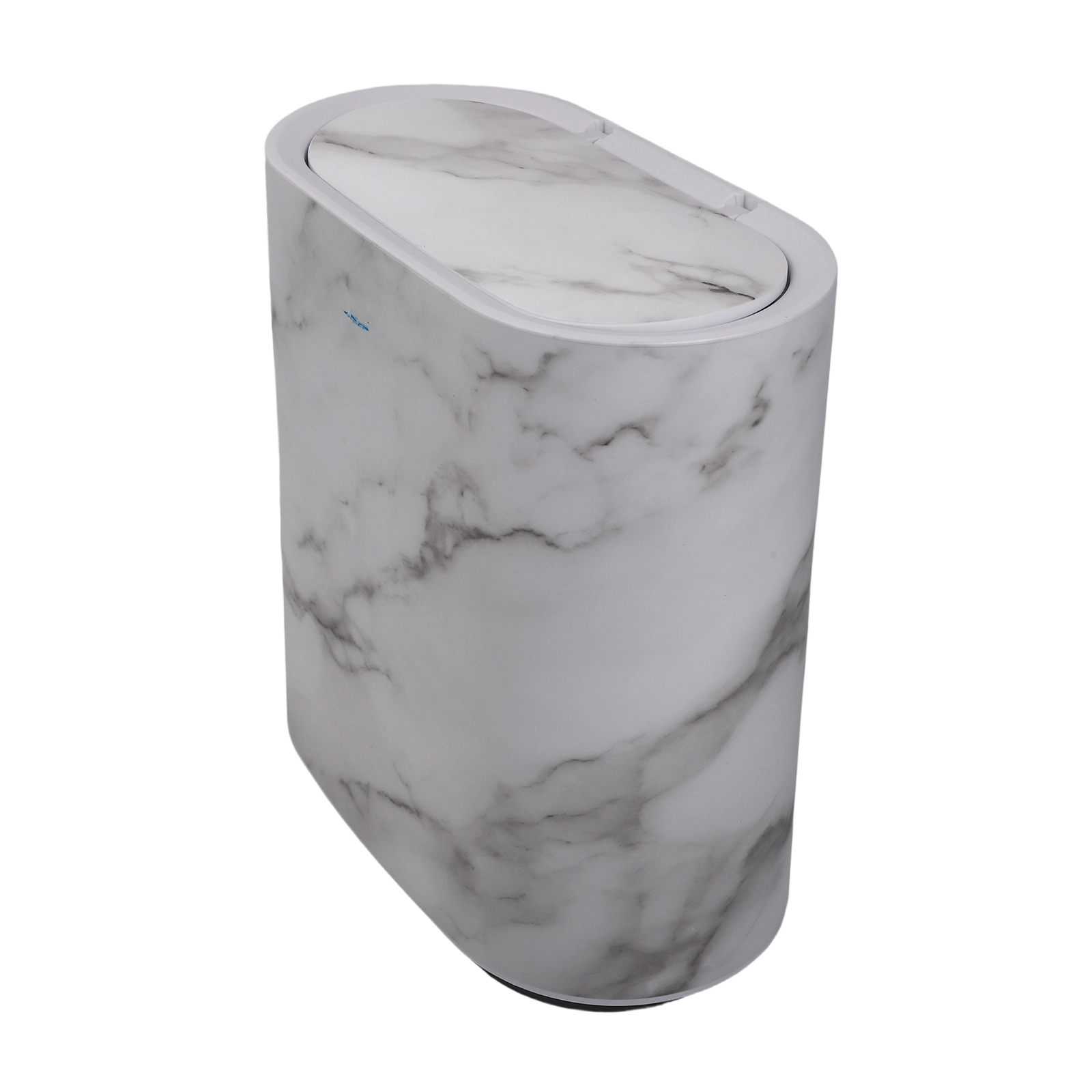 Poubelle mince à motif marbré  - Home Bathroom Trash Can avis et prix