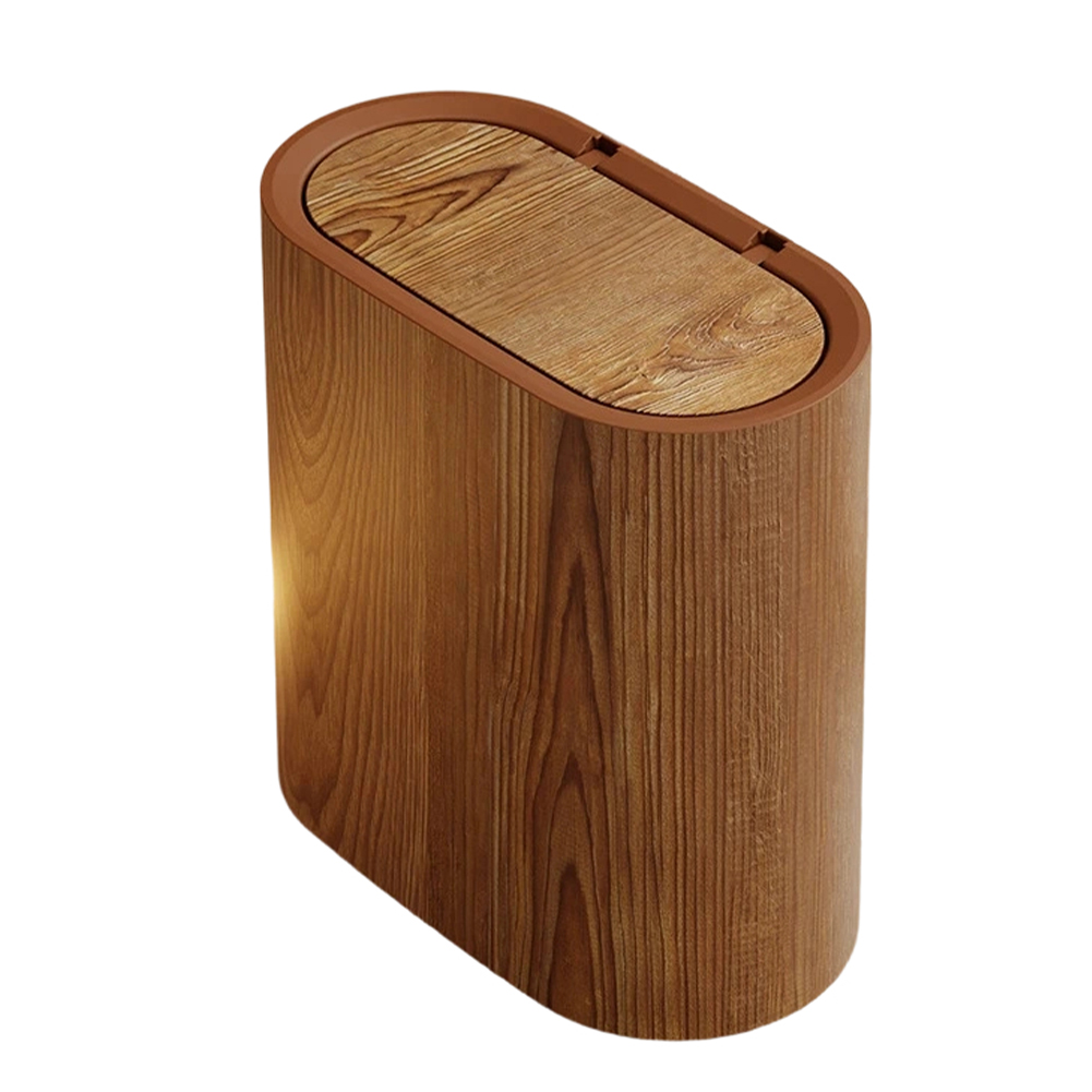 Poubelle mince à motif marbré  - Home Bathroom Trash Can avis et prix