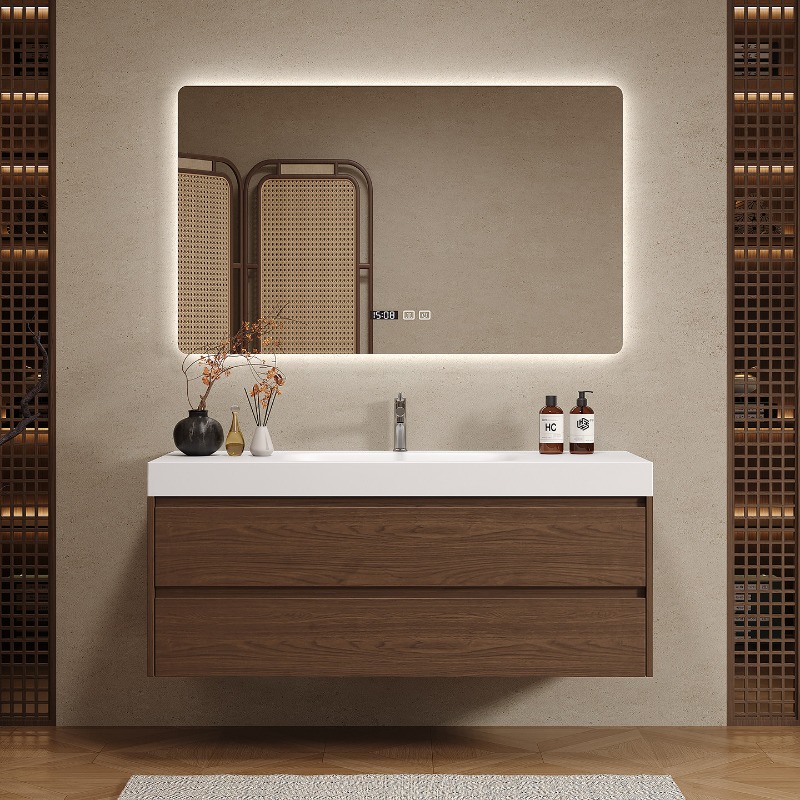 Meuble de salle de bain en boi - Home Bathroom Vanity Combo avis et prix