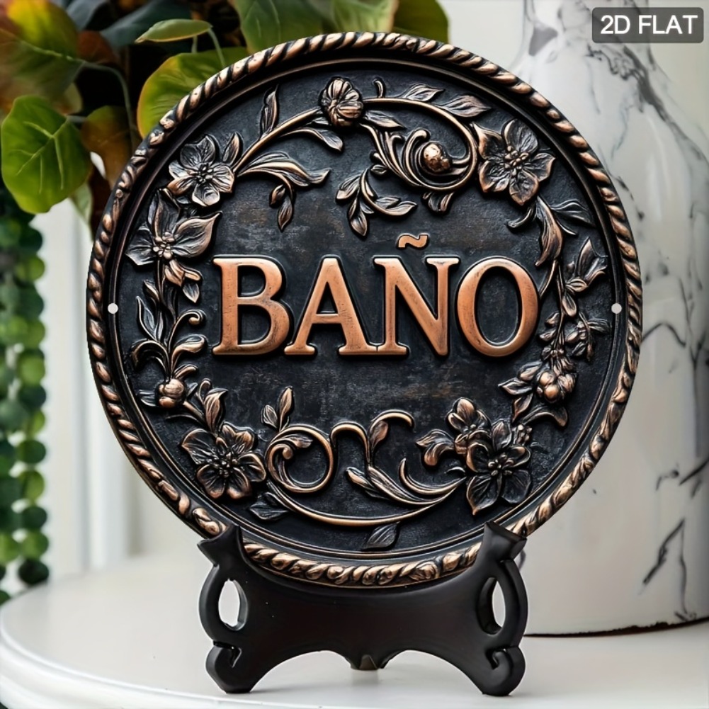 Panneau de toilette plat espag - Home Bathroom Sign avis et prix