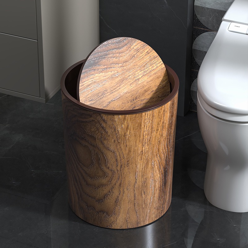 Poubelle Vintage en Grain de b - Home Bathroom Trash Can avis et prix