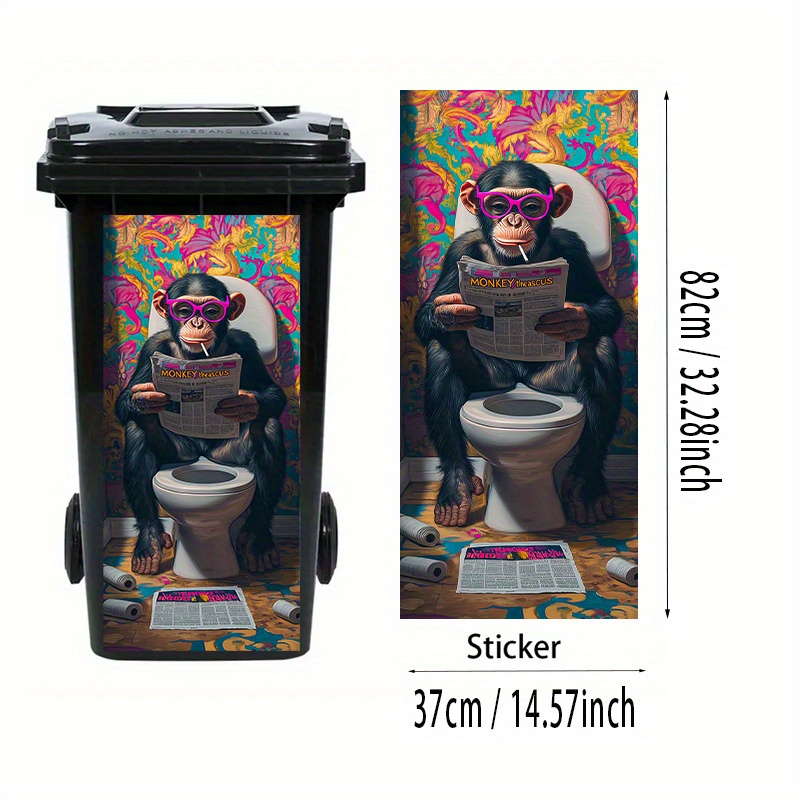 1 autocollant amusant pour pou - Home Bathroom Trash Can avis et prix