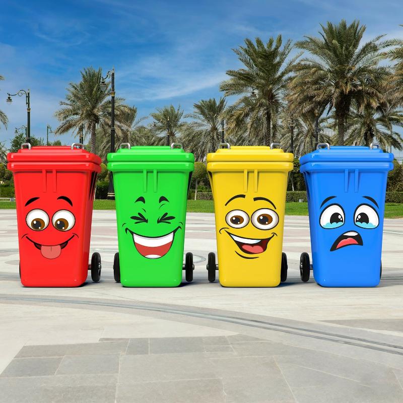Autocollants amovibles pour po - Home Bathroom Trash Can avis et prix