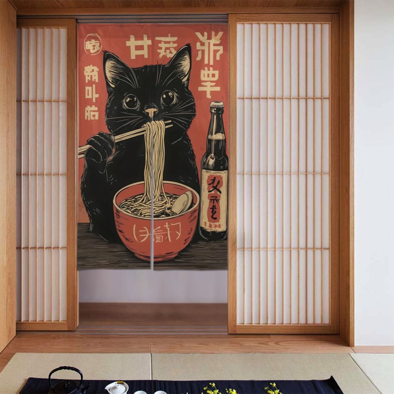 Rideau en mélange de lin japon - Japanese Home Bathroom Design avis et prix
